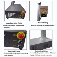 Máquina de Marcado Láser UV Portátil de 3w 5w 10w con Certificación CE, Refrigeración por Aire/Agua, para Grabado en Vidrio, Metal y Cuero