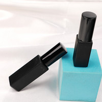 Venta al por Mayor de Botellas de Perfume de Vidrio Negro Mate de 5ml y 10ml con Atomizador para Muestras