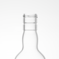 Botol Kaca Minuman Keras 375ml Berkualitas Tinggi dengan Cetak Logo Kustom dan Tutup Sekrup untuk Brandy, Whisky, Rum, Gin