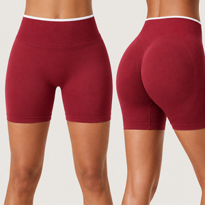 Shorts Deportivos para Mujer, Tallas Grandes, Sin Costuras, Cintura Alta, Control de Abdomen, Efecto Levanta Glúteos, para Yoga y Fitness - Product Image 4
