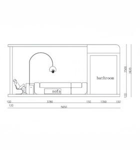 Vivienda Modular Prefabricada <span class=keywords><strong>para</strong></span> Exteriores, Exterior <span class=keywords><strong>de</strong></span> Panel <span class=keywords><strong>de</strong></span> Aluminio, Casa Modular Protectora <span class=keywords><strong>de</strong></span> Hormigón <span class=keywords><strong>de</strong></span> Alta Resistencia - Product Image 6