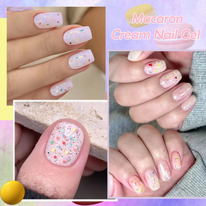 Esmalte de <span class=keywords><strong>Uñas</strong></span> en Gel de Calidad Superior, 7 ml, con Lentejuelas de Caramelo Macaron, Colores <span class=keywords><strong>Pastel</strong></span> de Primavera y Verano - Product Image 4