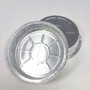 5 6 7 8 9 10 pulgadas redondo desechable para llevar pan envasado <span class=keywords><strong>de</strong></span> alimentos bandeja <span class=keywords><strong>de</strong></span> Pizza contenedor bandeja <span class=keywords><strong>de</strong></span> papel <span class=keywords><strong>de</strong></span> aluminio con tapas - Product Image 5