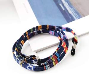 Multicolore en vrac polyester cordon lunettes de soleil lunettes de soleil lunettes de sport sangle porte-lunettes retenue - Product Image 4