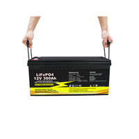 Batterie lifepo4 entrepôt européen batterie au lithium-ion 12V 100Ah 150Ah 200Ah 300Ah de grande capacité pour système d'énergie solaire