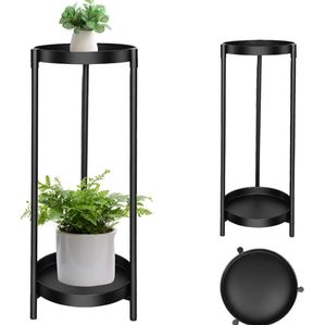 Plantation/rond Rack à plantes circulaire noir diamètre 25 * hauteur <span class=keywords><strong>80</strong></span> Noir (combinaison) - Product Image 1