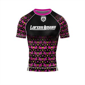 Maglietta Sportiva Nera da Muay Thai con Stampa Tigre |   Abbigliamento Traspirante ad Asciugatura Rapida Anti-UV per Arti Marziali, Allenamento MMA, Sportivo da Uomo - Product Image 2