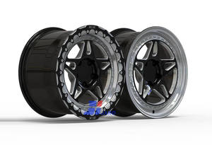 JXRD <span class=keywords><strong>4x4</strong></span> Bead Lock 17 * <span class=keywords><strong>10</strong></span> PCD 4 * 100 5 * 114 6 * 114.3 Jantes forgées pour Dodge Charger Challenger <span class=keywords><strong>SRT</strong></span> Hellcat Jailbreak Red Eye - Product Image 6