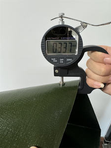 Lona de plástico impermeable de lona azul, lona calentada para granja, urdimbre de estilo liso, máquina de coser Anti-UV, revestimiento industrial, tienda tejida - Product Image 3