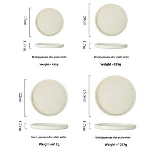Assiettes plates japonaises en gros avec motifs, assiettes plates occidentales pour pizzas et spaghettis - Product Image 2