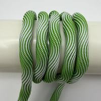 Gedrehtes Wellenförmiges Polyester-Kernseil 6mm Zweifarbiges Lanyard Zugkordel für Handy-Schlüsselanhänger Schlüsselring Handtaschen-Dekoration