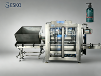 Machine de remplissage de liquides à haute précision ESKO, type mobile, pour shampoing, après-shampoing, sérum cosmétique, nettoyant pour voiture