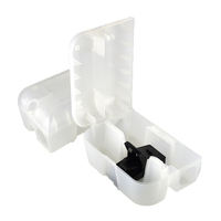 Boîtes d'emballage en plastique pour pièges à souris, boîtes de Station d'appâts pour tuer les souris, multi-prises pour souris, blanc, noir, 5.5cm