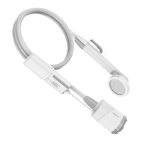 Douche électrique portable rechargeable pour musulmans, extérieure, avec moteur sans balais étanche IPX8, éclairage LED pour appartement, hôtel
