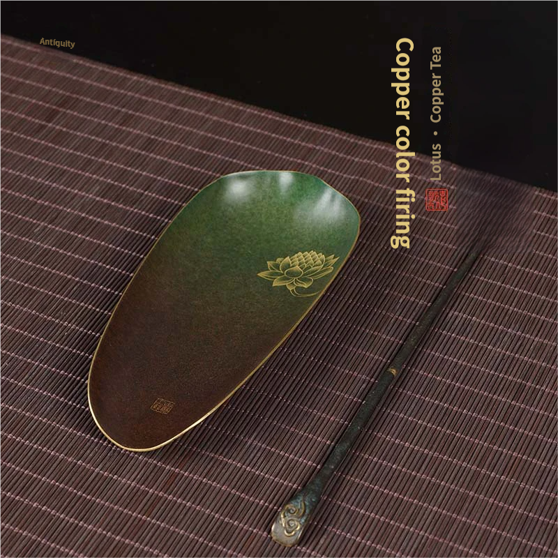 Lotus style - Green Brown - Tea Teapot two-piece set