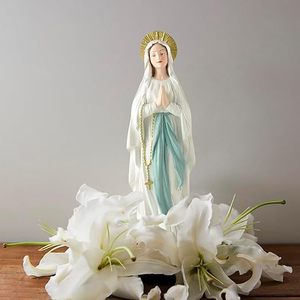 Patung Bunda Maria Perawan Maria yang Dihiasi Lukisan Tangan dari <span class=keywords><strong>Resin</strong></span>, Koleksi Religius, Kerajinan <span class=keywords><strong>Resin</strong></span>, Grosir dan Dapat Dikustomisasi - Product Image 3
