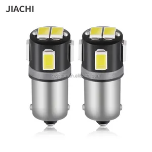 JIACHI 5630 6 Chip BA9S Single Contact Led Bulb 12V H6W T4W Glove Box Parking Reading Light Blue Amber Green White Auto Car Lamp