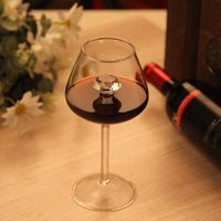 Verres à vin de luxe personnalisés avec logo, gobelets en cristal 3D, coupe à vin rouge à long pied, flûtes à champagne pour mariage