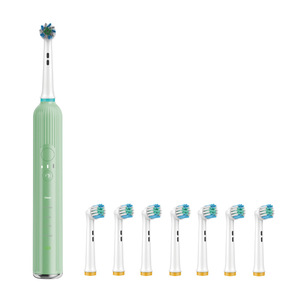 Electric Toothbrush Rechargeable Type C IPX7 Waterproof With 6 Replaceable Brush Heads Portable For Daily Oral Care - Product Image 3