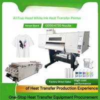 Machine DTF I3200 A2 entièrement automatique pour imprimante DTF 60 cm, compatible encre pigmentée, pour textile, t-shirt, numérique, Android, 220V