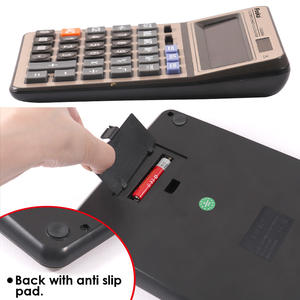 Calculatrice FOSKA à 14 chiffres avec grand écran LCD, fonction de vérification pour la gestion financière simplifiée et les calculs courants en mathématiques - Product Image 5