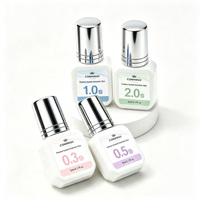 Colle à cils liquide douce, vegan, sans cruauté, sans alcool, imperméable, super forte et longue durée, 10 ml et 5 ml, personnalisable en gros