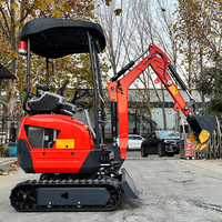 Mini-excavatrice sur chenilles de 2 tonnes avec certification CE pour la construction agricole