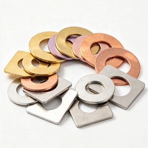 OEM Custom Metal Shim Gaskets Laser Cutting Special Shape Punching Brass Red Copper Aluminum Stainless Steel <b>Spacer</b> Parts - Product Image 3