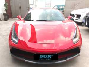 Fibre de carbone sèche 488 GTB diffuseur de lèvre de pare-chocs avant séparateur de spoiler pour <span class=keywords><strong>Ferrari</strong></span> 488 GTB N Style BodyKit lèvre avant - Product Image 5