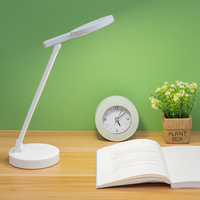Lampe de lecture simple à tête ronde, mémoire de luminosité, trois niveaux de gradation, charge USB, lampe de bureau LED