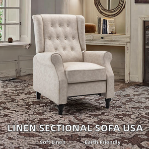 เก้าอี้โซฟาเดี่ยวสไตล์อเมริกันคลาสสิก ผ้าหุ้มแบบมีซิป เก้าอี้ลาย<span class=keywords><strong>เสือ</strong></span> พนักพิงสูง เก้าอี้พักผ่อน เก้าอี้เดี่ยวสำหรับระเบียง - Product Image 2