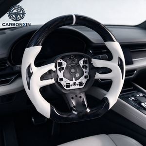 Volant sport en cuir et fibre de carbone forgé sur mesure pour Mini Cooper R53 R56 F54 F56 F57 F66 JCW LCI2 Countryman Clubman - Product Image 3
