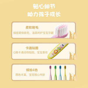 แปรงสีฟันขนนุ่มสำหรับเด็ก 8 แพ็ค ชุดแปรงสีฟันเด็กพิมพ์ลายสีสันสดใสสำหรับเด็กอายุ 2 ถึง 10 ปี - Product Image 3