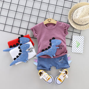 Conjunto de Ropa para Niño con Diseño de Dinosaurio, Sudadera y Camiseta para Clima Cálido, Conjuntos de Ropa para Bebés - Product Image 1