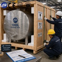 Reactor de Enzimas con Revestimiento SS316L, Tanque Sanitario de 100L, Estándar ASME, Precio de Fábrica