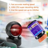 Sistema POS Netum A5 A6 para Supermercados, Escáner de Código de Barras Inalámbrico de Escritorio, Lector de Códigos QR 1D/2D con USB con Cable, en Existencia para Almacén