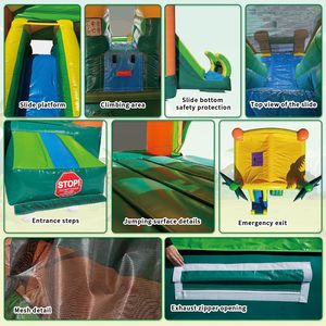 Château gonflable commercial de haute qualité avec toboggan, idéal pour les fêtes d'enfants en extérieur et la <span class=keywords><strong>location</strong></span> - Product Image 6