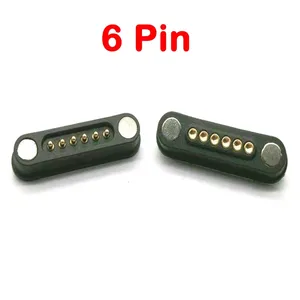 3A connecteur magnétique Pogo Pin 6 Positions Pitch 2.2 MM à ressort Pogopin mâle femelle 6 broches prise d'alimentation cc