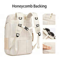 Bolsa de Viaje Impermeable con Puerto de Carga USB, Compartimento para Zapatos, para Computadora de 17 Pulgadas, para Viajes de Negocios, Mochila para Portátil de Gran Capacidad