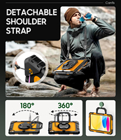 Housse de tablette robuste avec logo personnalisé, support rotatif à 360 degrés, étui robuste pour iPad 10e génération 10,9 A16 11e génération OEM ODM