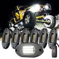Kit de Luces LED de Alta Intensidad para Autos, 4/6/8/12 Pods, Blanco Puro, Interruptor LED, Clasificación IP68, Señal de Freno Roja para Camiones, Cuatrimotos, UTVs, SUVs