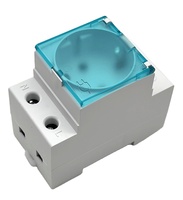 Marca IGERCN, IG-303SR, Enchufe de Pared Modular Industrial para Riel DIN, Enchufe Europeo, IP22, 250V, 16A, 1 Salida, Material de PC