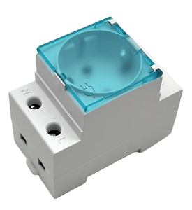 ปลั๊กไฟติดผนังแบบราง DIN ยี่ห้อ IGERCN รุ่น IG-303SR สำหรับอุตสาหกรรม มาตรฐาน EU ป้องกันน้ำและฝุ่นระดับ IP22 แรงดันไฟฟ้า 250V 16A 1 ช่องเสียบ วัสดุ PC - Product Image 3