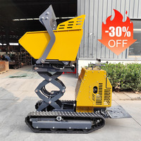 800kg Mini-Raupenkipper mit Hydraulischer Selbstbeladung, Motor und Getriebe