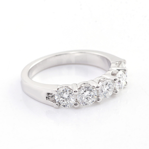 Впечатляющее кольцо из настоящего бриллианта диаметром 3,5 мм, кольцо из белого золота 14 к с круглым бриллиантом для лаборатории, ювелирные изделия из драгоценных камней - Product Image 6