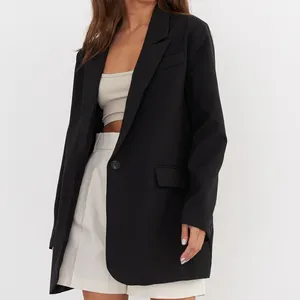 Pakaian wanita musim semi dua potong, setelan dengan celana panjang 2 potong, blazer kualitas tinggi wanita 2024, pakaian kantor baru