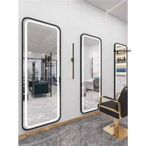 <span class=keywords><strong>Miroir</strong></span> de salon <span class=keywords><strong>LED</strong></span> en forme d'arche <span class=keywords><strong>avec</strong></span> cadre doré de luxe, <span class=keywords><strong>miroir</strong></span> mural pleine longueur pour salon de coiffure, mobilier de salon de beauté - Product Image 4
