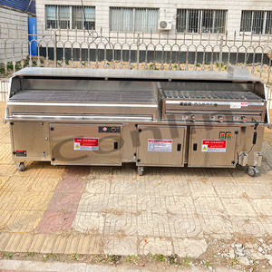 Brûleur à gaz Commercial Char Grill Commercial Rotissoire <span class=keywords><strong>Charbon</strong></span> De Bois Charcoal Kebab Grill - Product Image 5