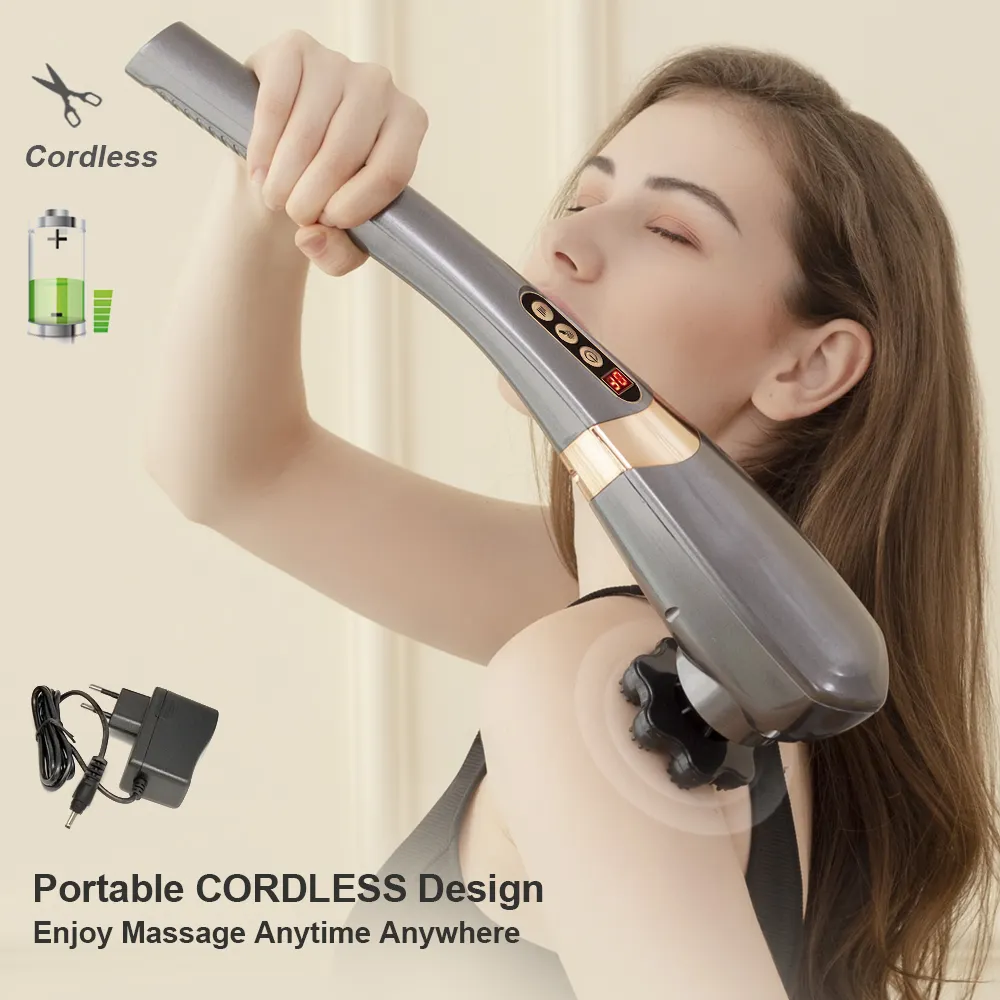 PL-617 Ekang Rechargeable Handheld Professional Body Muscle Massage Electronic Wireless Handheld Massager Portable Hammer