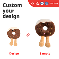 Boneka Donat Kustom, Bantal Isi Bentuk Makanan Manis, Hadiah Lucu, Promosi Toko Roti, Produsen OEM ODM